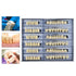 168 Pcs Dental Synthetic Resin Tooth Denture, 3 Sets False Teeth for Halloween Horror