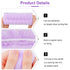 VELSCRUN 6 Pack Spa Headband, Makeup Headband, Purple Sponge Hair Band for Washing Face and Gifts
