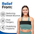 Post Op Breast Augmentation Bra Band, Compression Wrap for Women, No Bounce Stabilizer Strap for Surgery