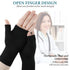 Geyoga 4 Pcs Palm Brace Wrist Support Sleeves for Men and Women, Compression Carpal Tunnel for Hand Pain Relief (Black,