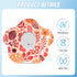 25pcs Adhesive Patches for Dexcom G7 - Waterproof Over Patch with Hole Sensor Covers, Flower Adhesive Tape
