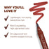 Palladio Lip Stain, Orchid, Hydrating & Waterproof Formula, Longlasting, Smudge Proof, Matte Color