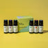 Set 6 10 mL (1/3 oz) 100% Plant Therapy Breathe Easy Essential Oil of Bottles Each, Lavender, Eucalyptus, Peppermint
