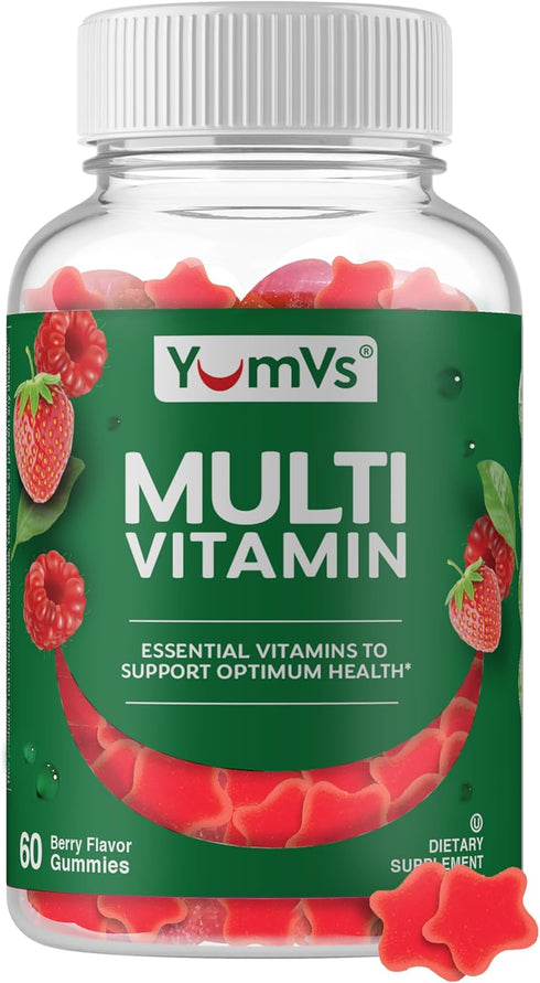 Multivitamin Gummies for Adults, Daily Gummy Vitamin for Women & Men, Immune Support, 60 Gummies