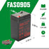 Interstate Batteries 6V 4Ah Fire & Security Battery (F1 Terminal), SLA AGM VRLA Rechargeable Replacement