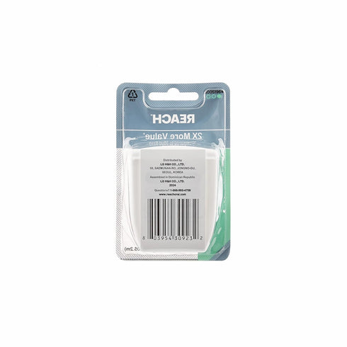 REACH Waxed Dental Floss 3 Pack Bundle, 115yd, Mint, Plaque Remover, Shred Resistant, Gentle on Gums & Teeth