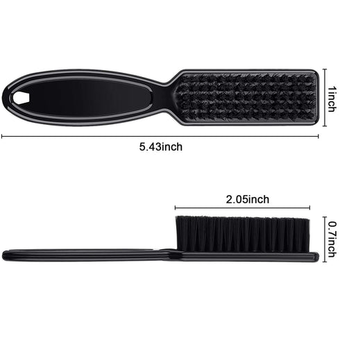 Patelai 2 Pcs Black Barber Blade Cleaning Brush for Clipper Cleaning, Nail Cleaner Styling Brush for Trimmer Manicure
