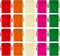 Nydotd 100pcs 2 X 2.8 inch Velvet Cloth Jewelry Pouches, Drawstring Bags for Christmas Candy Gift Bag Pouch, Mixed Color