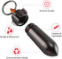 Small Pill Case Waterproof Keychain, Portable Aluminum Alloy Pill Container for Pocket or Purse (Gray)
