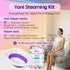 Zafina-UP 2-in-1 Yoni Steaming Kit - Foldable Toilet Seat, Natural Herbal Blend - V-Steam for Detox, Cleansing, PH