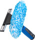 Unger Professional 2-in-1 Squeegee & Scrubber, 6” Window Cleaning Tool for Commercial & Residential Use