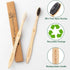 Biodegradable Bamboo Toothbrushes, 10 Piece BPA Free Soft Bristles, Natural, Eco-Friendly, Compostable