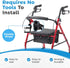 Mobility Cup Holder for Adults, Portable Drink Holder for Wheelchair, Adjustable & Foldable Cup Carrier