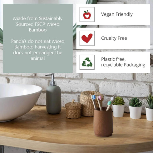 Wild & Stone 4 Pack 100% Organic Baby Bamboo Toothbrushes | | Soft Bristles | Compostable Handle | BPA Free | Vegan