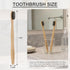 YD WINGTAI 12pack Bamboo Toothbrush Biodegradable WoodenToothbrushes Natural Travel Size Organic Charcoal Tooth Brush