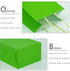 AZOWA Medium Gift Bags Light Green Kraft Paper Bags with Handles, 12 CT (7.5 x 3.9 x 9.8 in)