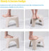 Rabihike 12.2x9.25x7.68 Inch, Plastic Step Stool, Heavy-Duty ABS Bathroom Shower Stool, Non-Slip Bath Seat with Rubber