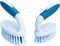PHYEX 2-Pack Large & Small Cleaning Brushes - For Cleaning Carpet, Floor, Bathroom, and Kitchenware