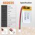 YDL 3.7V 350mAh 602035 Lipo Battery, Rechargeable Lithium Polymer Ion Battery Pack with PH2.0mm JST Connector