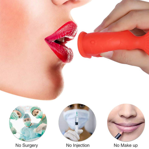 Lip Plumper Device, Soft Material Lip Filler Beauty Pump Tool for Natural Pout Enhancement