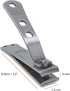 KOHM Curved Nail Clippers with Nail File - Heavy Duty Stainless Steel Toe Nail Nippers for Men, Women, Seniors