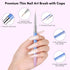 Makartt Nail Art Brush Set, 5pcs Liner Brush for Nails, Thin Nail Art Design Brush with Caps for Gel Polish Painting