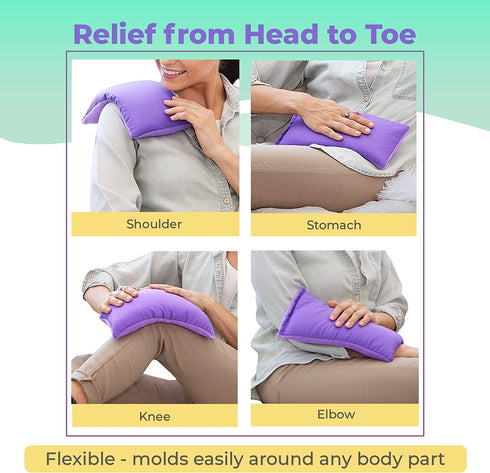 Pack My Heating Pad Microwave Heating Pad - Moist Microwavable Heating Pads for Joints and Muscles Relief - Microwave