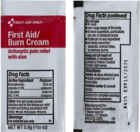 First Aid Only 9302-25M 25-Person Contractor's Emergency First Aid Kit, 178 Pieces for Home Renovation