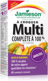 Jamieson 100% Complete Chewable Multivitamin for Adults, Citrus Twist, 60 Chewable Tablets