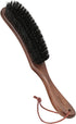 BFWood Clothes Brush, Boar Bristle Lint Brush for Suits, Cashmere, Wool, Velvet, Suede and Pet Hair, Large Black Walnut