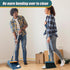 3Pcs Floor Sweeping Set - Broom and Dustpan Combo for Home, 180° Rotating Indoor Broom, Foldable Dustpan (Blue)
