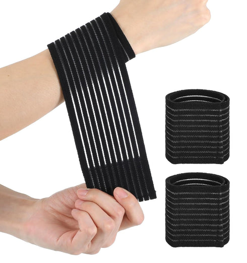 ValueBargain 2-Pack Wrist Sleeve, Wrist Brace for Weightlifting, Arthritis & Tendonitis, Breathable Black Elastic