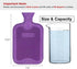 HomeTop Classic Rubber Hot/Cold Water Bottle with Bear Cover