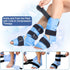 REVIX Ankle Foot Ice Pack Wraps for Injuries, Reusable Gel Cold Compression Therapy for Feet Pain Relief (2 Packs)