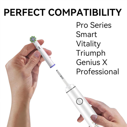 Replacement Toothbrush Heads for Oral-B Braun Pro 500/1000/1500/3000/3757/5000/7000/7500/8000, 20 Pcs