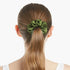 LilySilk Silk Hair Scrunchy, 100% Mulberry Silk Ponytail Holder, Frizz & Breakage Prevention, Dark Green, 1 Count