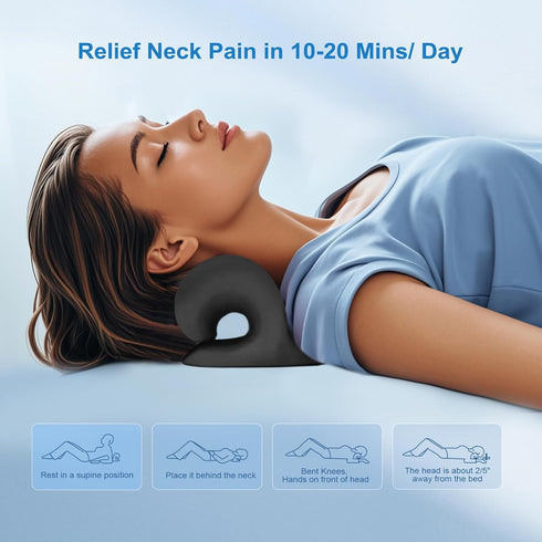 YooYuan Neck Stretcher with Magnetic Therapy Acupressure for Pain Relief, Neck and Shoulder Relaxer, Chiropractic