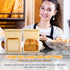 Ocmoiy 100 Pack 6.3x5.1x10.3 Inches Packaging Bread Bags for Homemade Breads, Resealable Tin Tie Tab Lock Bakery Bags