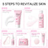 Skin Care Set JAPAN SAKURA Women Beauty Gift Set with Cleanser, Toner, Serum, Eye Cream, Face Cream (5pcs)