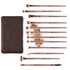 Z'OREYA Eye Makeup Brushes, 12 Pcs Professional Brush Set with Carrying Bag, Champagne Gold