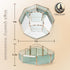 Rotating Makeup Organizer, High Hardness Glass Cosmetic and Skincare Organizer for Bathroom Counter