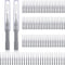 Patelai 100 Braces Brushes for Cleaner Interdental Brush, Dental Flossing Head Oral Hygiene Tool (Gray)