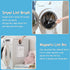 Sealegend Magnetic Lint Bin with Dryer Lint Brush, Wall Mounted Trash Can for Laundry Room Organization, Gray White