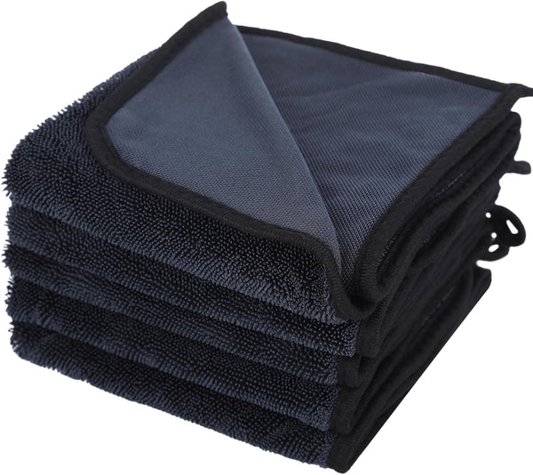 THNIOI 5-Pack Bath Drying Towel Set, 24 x 16 in Large Microfiber, Super