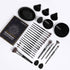 MAANGE Makeup Brushes 29 Pcs Kit, Premium Synthetic Foundation, Powder, Concealers, Eye Shadows Set (Black)