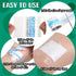 Nuanchu 4 Rolls Transparent Dressing Adhesive Bandage, 2'' x 21.87 Yard Clear Medical Tape