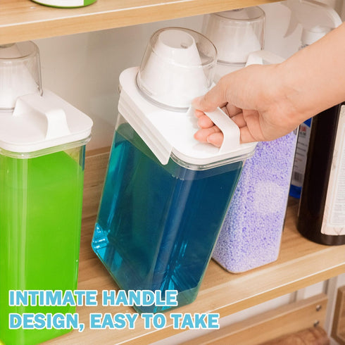 Liquid Laundry Detergent Dispenser, 78 OZ, with 6 Removable Labels for Laundry Soap