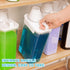 Liquid Laundry Detergent Dispenser, 78 OZ, with 6 Removable Labels for Laundry Soap