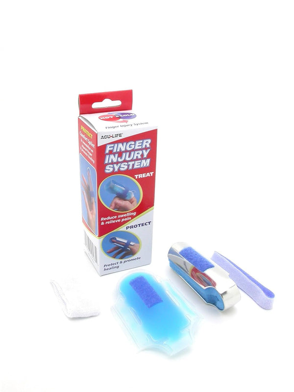 Acu-Life Finger Treatment Kit, Pain Relief and Recovery, Hot and Cold, 4 Piece Set