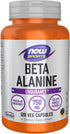 NOW Foods Sports Nutrition Beta-Alanine 750 mg, 120 Veg Capsules, Delays Muscle Fatigue*